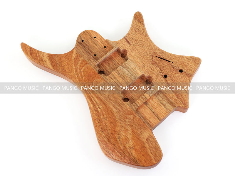 6 String Headless Solid Mahogany Electric Guitar Body with Satin Finish (DTB-001)