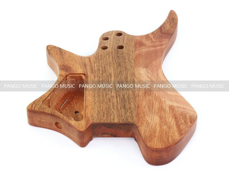 6 String Headless Solid Mahogany Electric Guitar Body with Satin Finish (DTB-001)