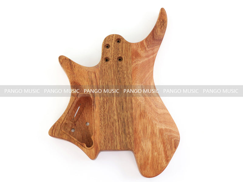 6 String Headless Solid Mahogany Electric Guitar Body with Satin Finish (DTB-001)