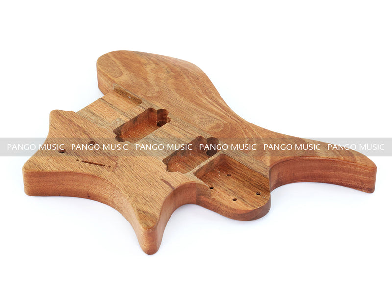6 String Headless Solid Mahogany Electric Guitar Body with Satin Finish (DTB-001)