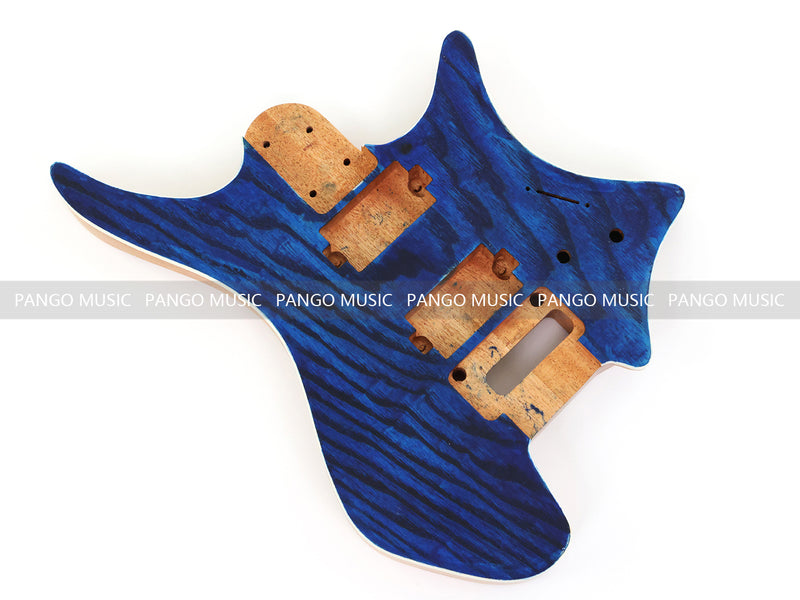 6 String Headless Solid Mahogany Electric Guitar Body with Satin Finish (YMB-001)