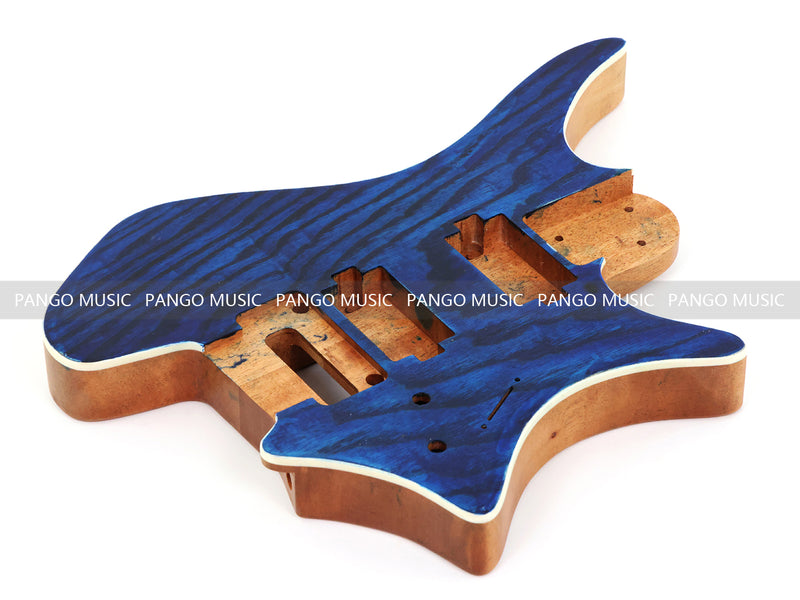 6 String Headless Solid Mahogany Electric Guitar Body with Satin Finish (YMB-001)