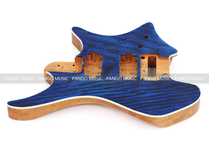 6 String Headless Solid Mahogany Electric Guitar Body with Satin Finish (YMB-001)