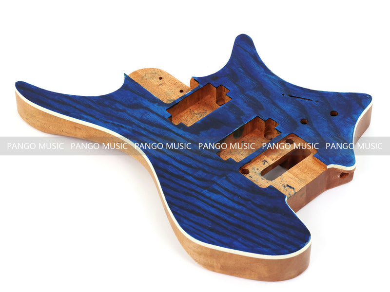 6 String Headless Solid Mahogany Electric Guitar Body with Satin Finish (YMB-001)