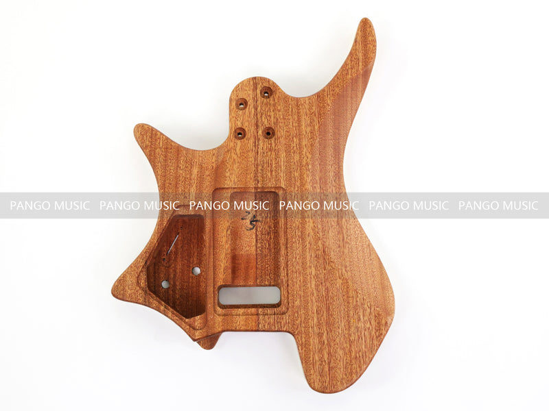6 String Headless Solid Mahogany Electric Guitar Body with Satin Finish (YMB-002)