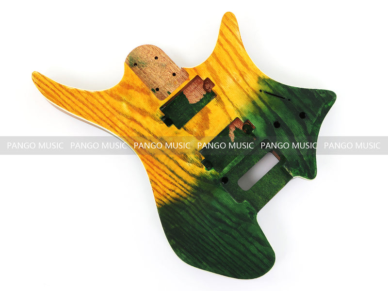 6 String Headless Solid Mahogany Electric Guitar Body with Satin Finish (YMB-003)