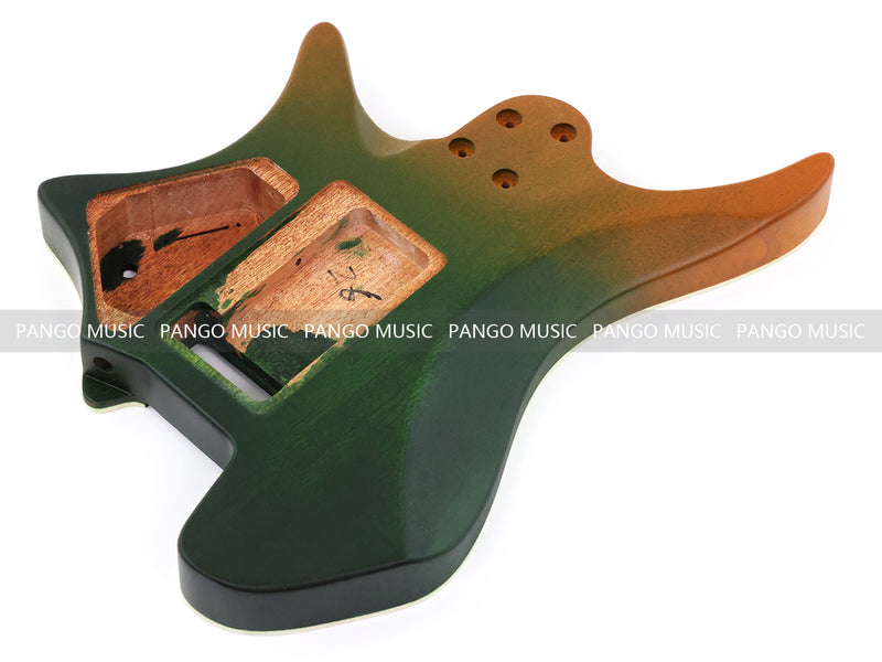 6 String Headless Solid Mahogany Electric Guitar Body with Satin Finish (YMB-003)