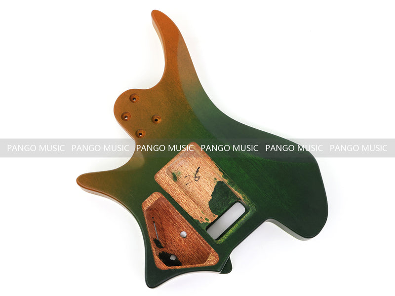 6 String Headless Solid Mahogany Electric Guitar Body with Satin Finish (YMB-003)