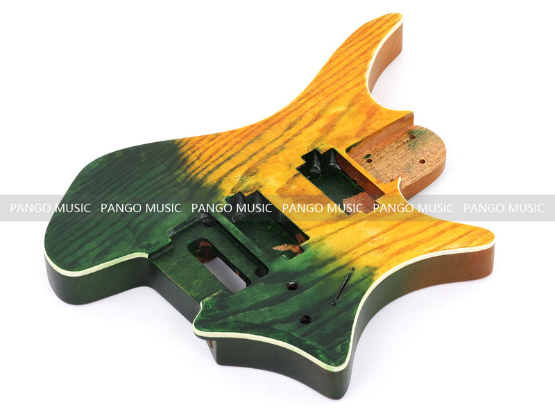 6 String Headless Solid Mahogany Electric Guitar Body with Satin Finish (YMB-003)