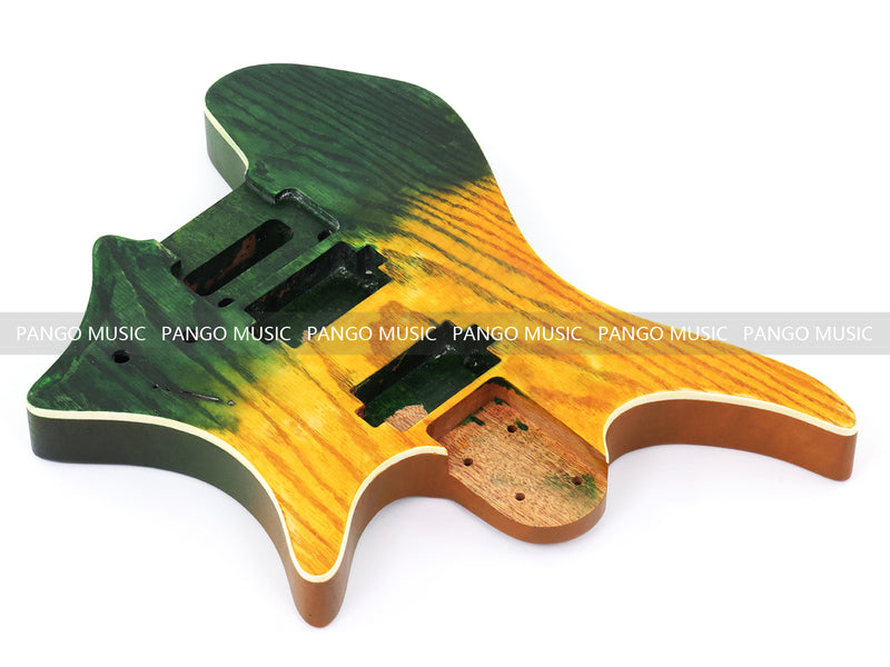 6 String Headless Solid Mahogany Electric Guitar Body with Satin Finish (YMB-003)