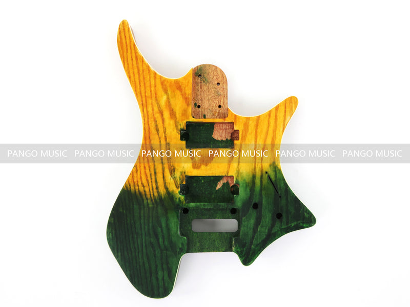 6 String Headless Solid Mahogany Electric Guitar Body with Satin Finish (YMB-003)