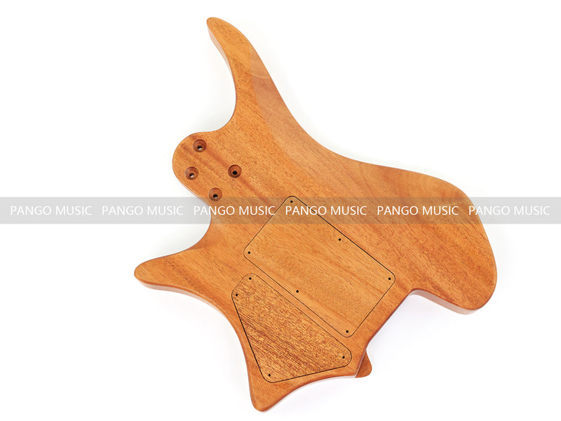 6 String Headless Solid Mahogany Electric Guitar Body with Satin Finish (YMB-004)