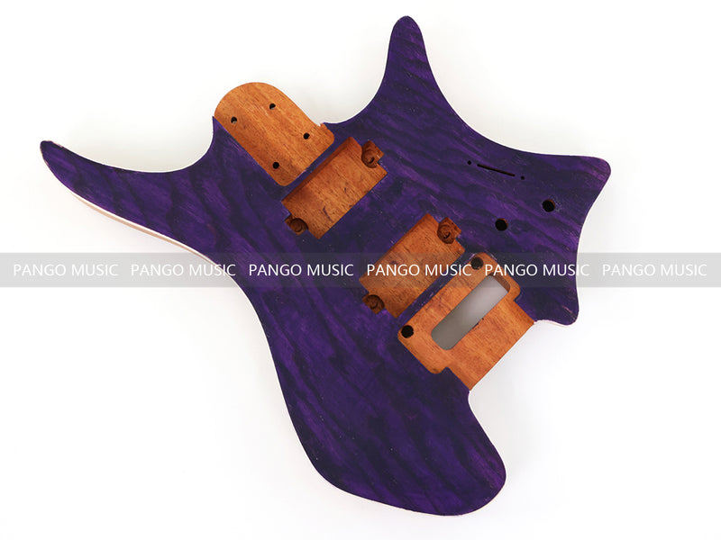 6 String Headless Solid Mahogany Electric Guitar Body with Satin Finish (YMB-004)