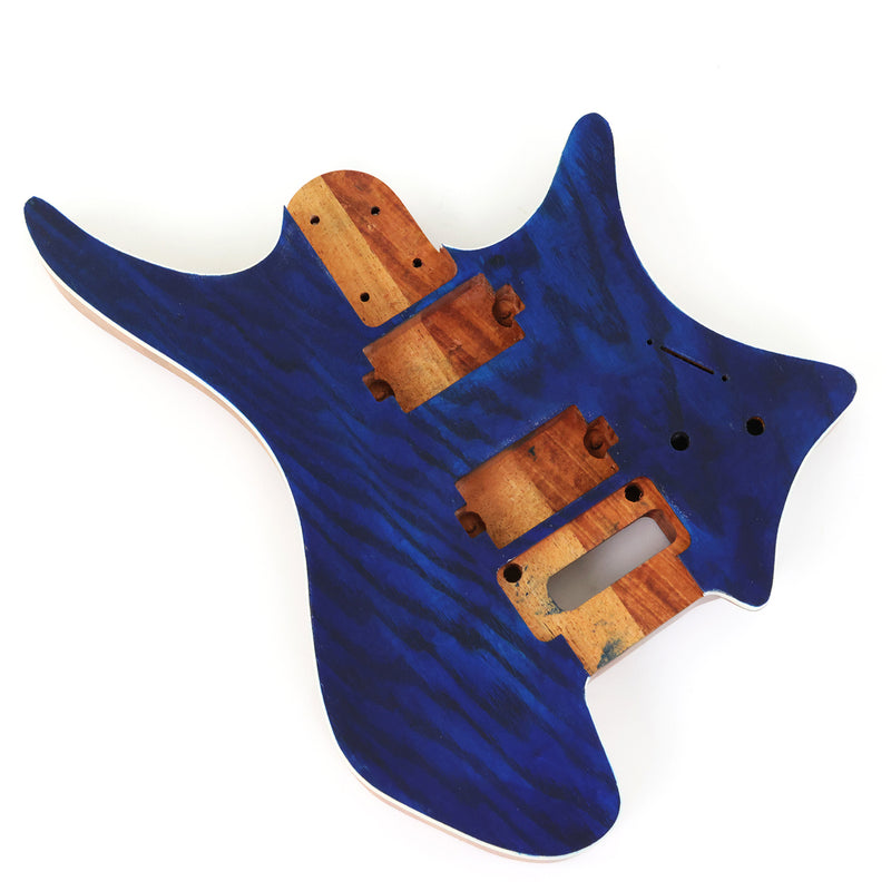 6 String Headless Solid Mahogany Electric Guitar Body with Satin Finish (YMB-005)