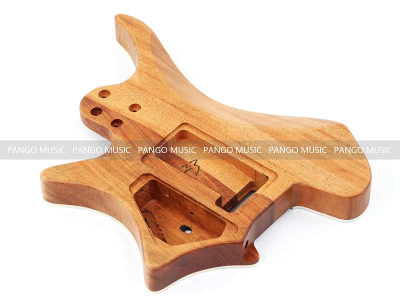 6 String Headless Solid Mahogany Electric Guitar Body with Satin Finish (YMB-005)