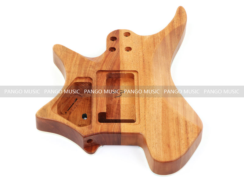 6 String Headless Solid Mahogany Electric Guitar Body with Satin Finish (YMB-005)