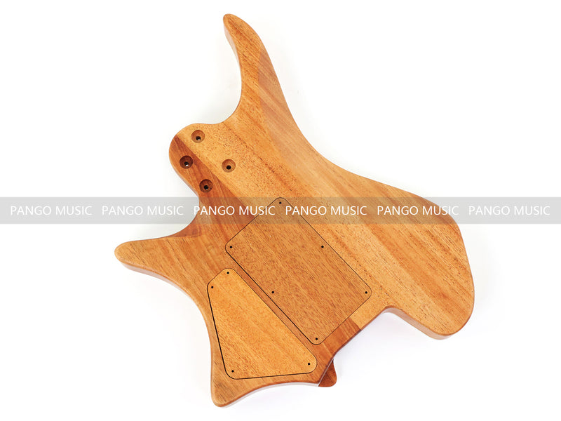 6 String Headless Solid Mahogany Electric Guitar Body with Satin Finish (YMB-005)