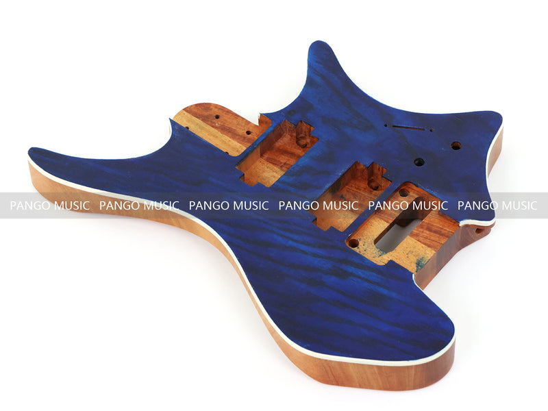 6 String Headless Solid Mahogany Electric Guitar Body with Satin Finish (YMB-005)