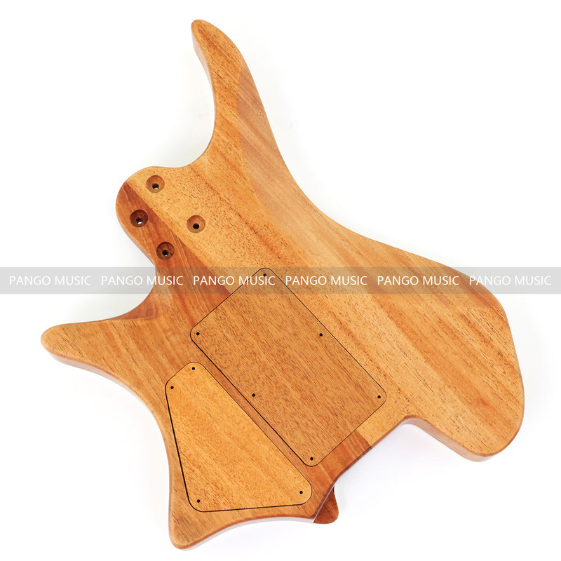 6 String Headless Solid Mahogany Electric Guitar Body with Satin Finish (YMB-005)