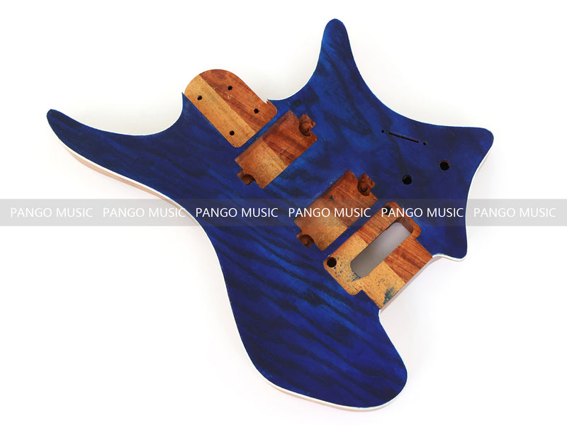6 String Headless Solid Mahogany Electric Guitar Body with Satin Finish (YMB-005)