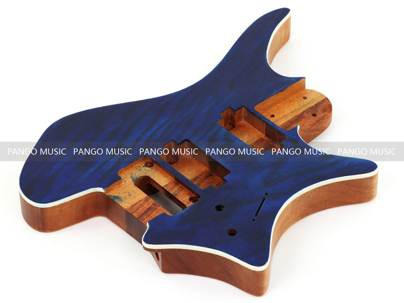6 String Headless Solid Mahogany Electric Guitar Body with Satin Finish (YMB-005)