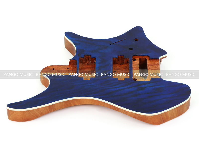 6 String Headless Solid Mahogany Electric Guitar Body with Satin Finish (YMB-005)
