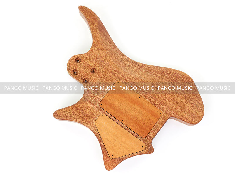 6 String Headless Solid Mahogany Electric Guitar Body with Satin Finish (YMB-006)