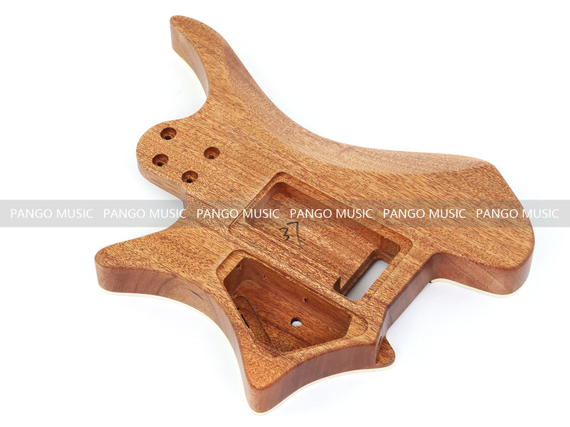 6 String Headless Solid Mahogany Electric Guitar Body with Satin Finish (YMB-006)