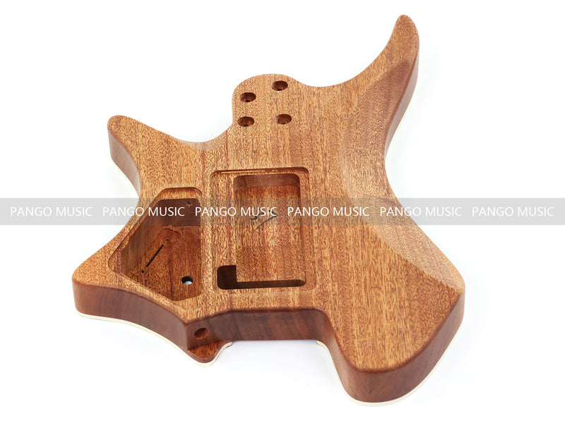 6 String Headless Solid Mahogany Electric Guitar Body with Satin Finish (YMB-006)
