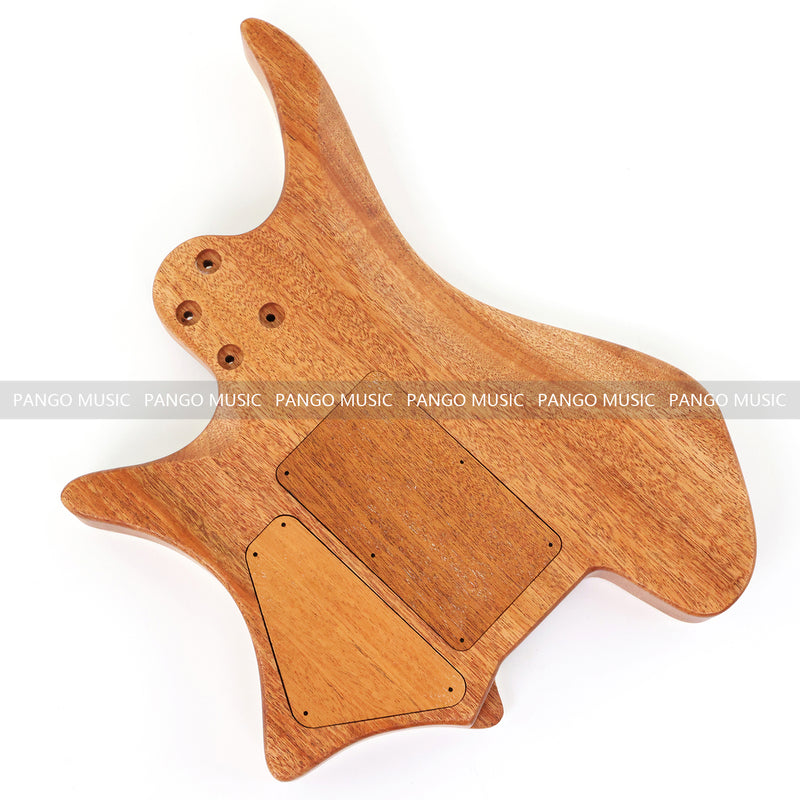 6 String Headless Solid Mahogany Electric Guitar Body with Satin Finish (YMB-007)