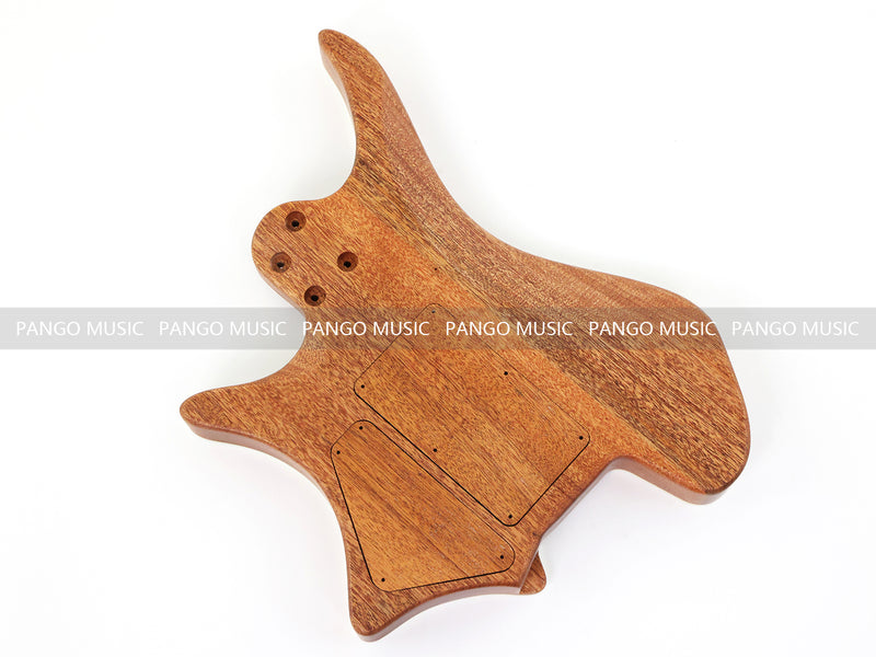 6 String Headless Solid Mahogany Electric Guitar Body with Satin Finish (YMB-008)