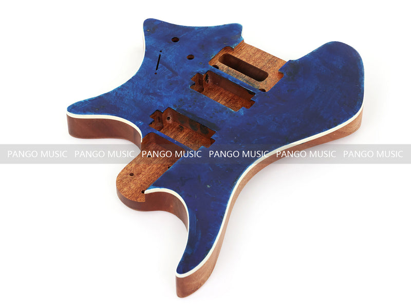 6 String Headless Solid Mahogany Electric Guitar Body with Satin Finish (YMB-008)