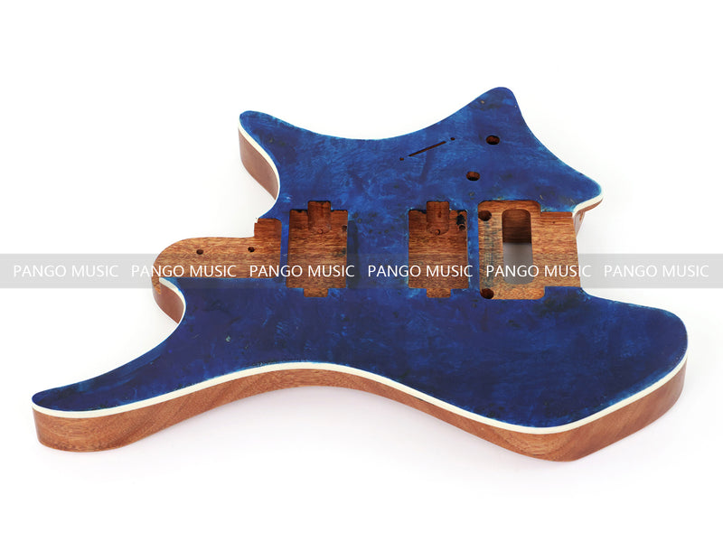 6 String Headless Solid Mahogany Electric Guitar Body with Satin Finish (YMB-008)
