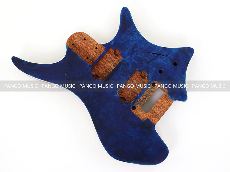 6 String Headless Solid Mahogany Electric Guitar Body with Satin Finish (YMB-008)