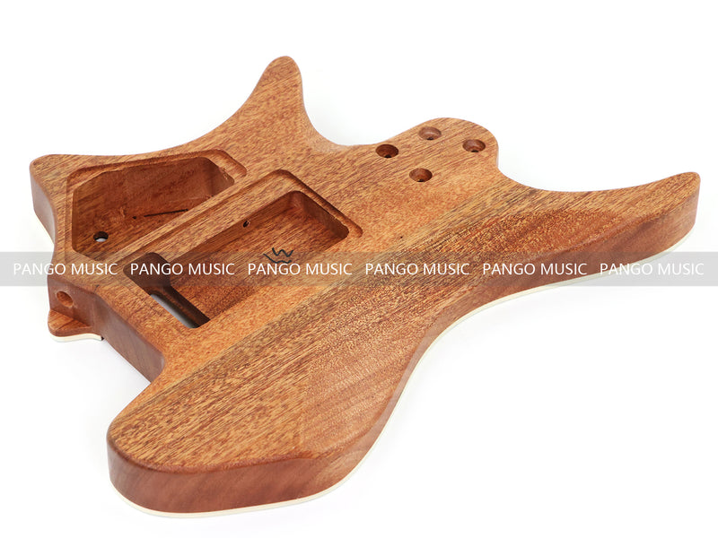 6 String Headless Solid Mahogany Electric Guitar Body with Satin Finish (YMB-008)