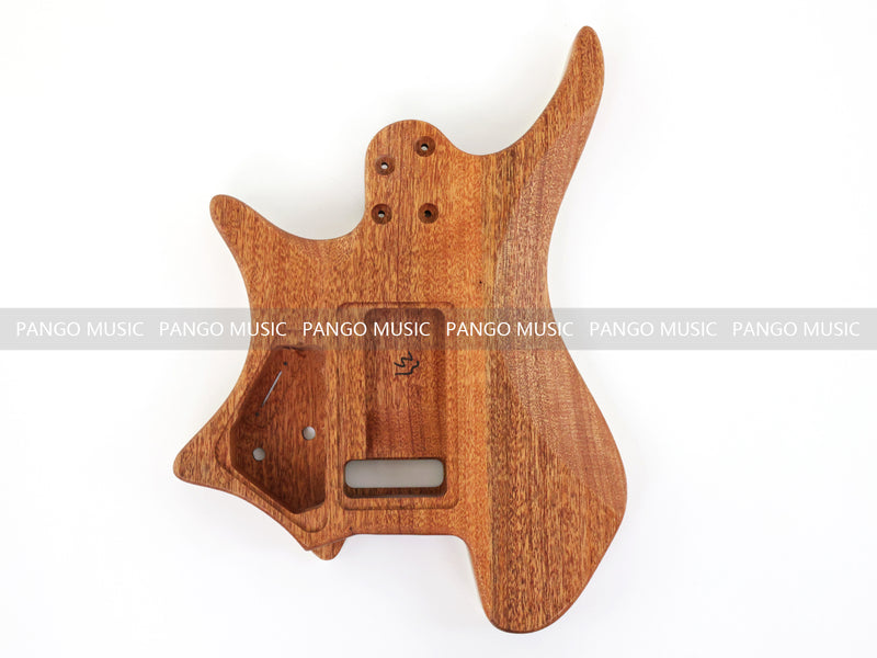 6 String Headless Solid Mahogany Electric Guitar Body with Satin Finish (YMB-008)