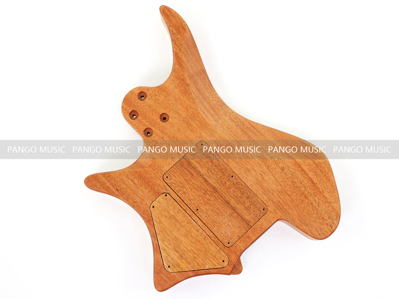 6 String Headless Solid Mahogany Electric Guitar Body with Satin Finish (YMB-009)