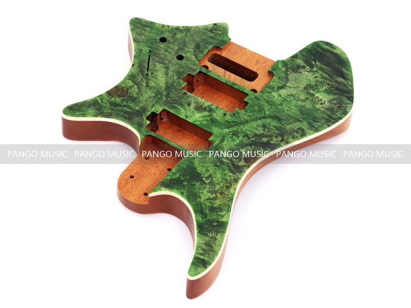 6 String Headless Solid Mahogany Electric Guitar Body with Satin Finish (YMB-009)