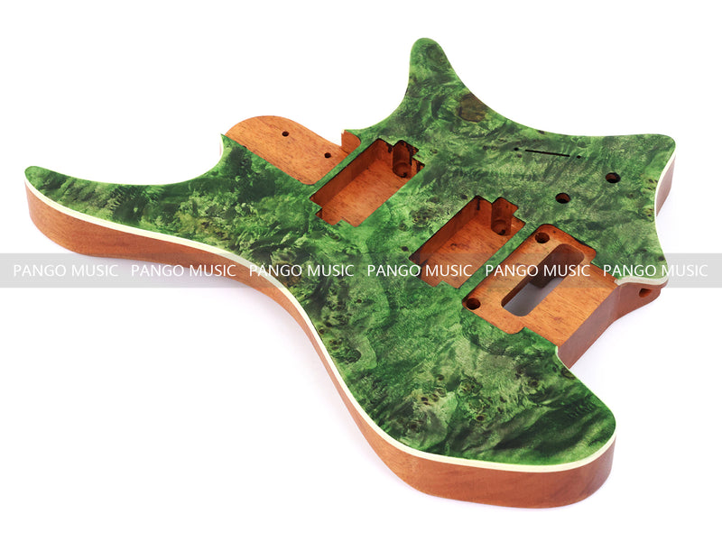 6 String Headless Solid Mahogany Electric Guitar Body with Satin Finish (YMB-009)