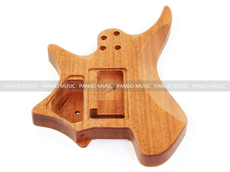 6 String Headless Solid Mahogany Electric Guitar Body with Satin Finish (YMB-010)