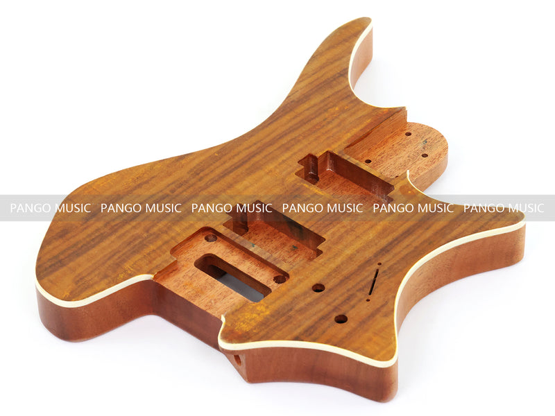 6 String Headless Solid Mahogany Electric Guitar Body with Satin Finish (YMB-010)