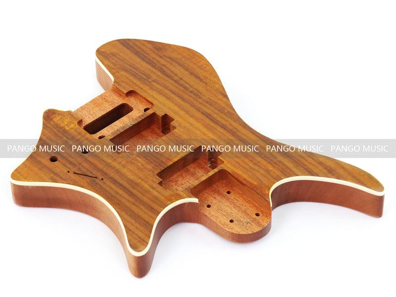 6 String Headless Solid Mahogany Electric Guitar Body with Satin Finish (YMB-010)