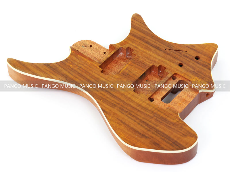 6 String Headless Solid Mahogany Electric Guitar Body with Satin Finish (YMB-010)