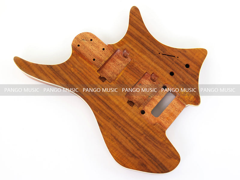 6 String Headless Solid Mahogany Electric Guitar Body with Satin Finish (YMB-010)