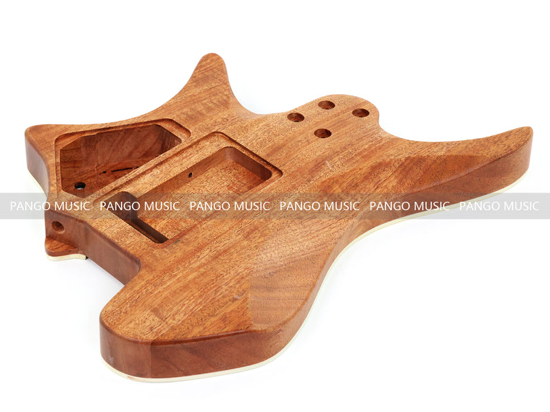 6 String Headless Solid Mahogany Electric Guitar Body with Satin Finish (YMB-011)