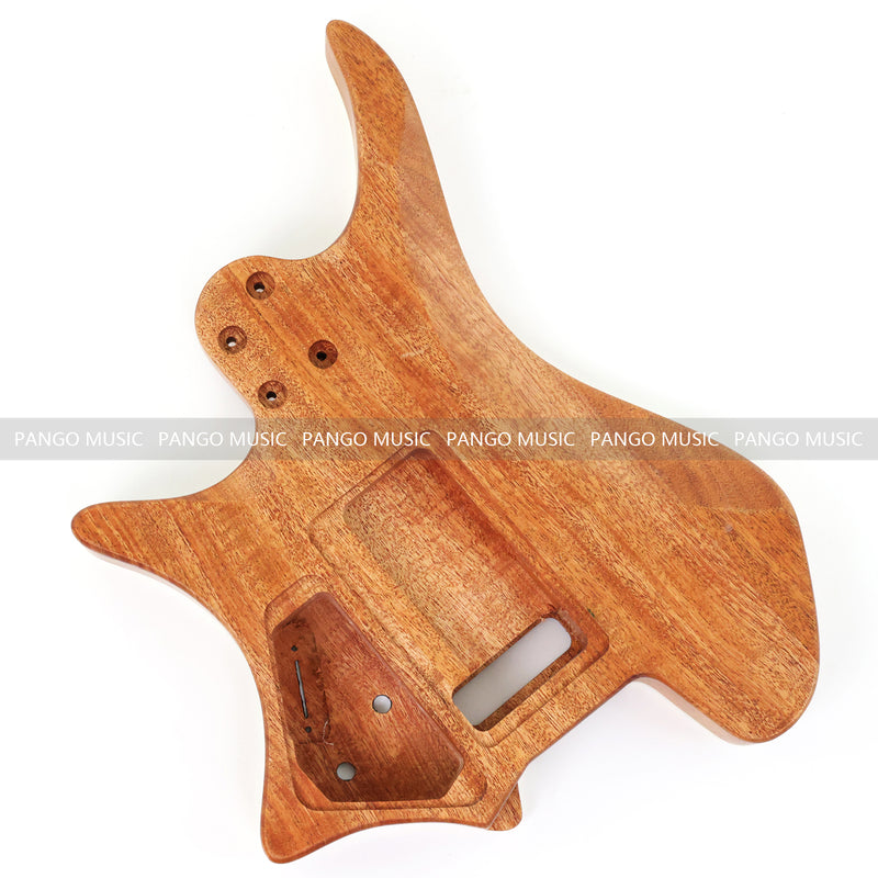 6 String Headless Solid Mahogany Electric Guitar Body with Satin Finish (YMB-011)