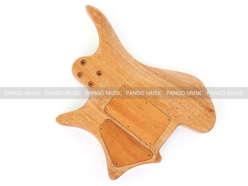 6 String Headless Solid Mahogany Electric Guitar Body with Satin Finish (YMB-012)