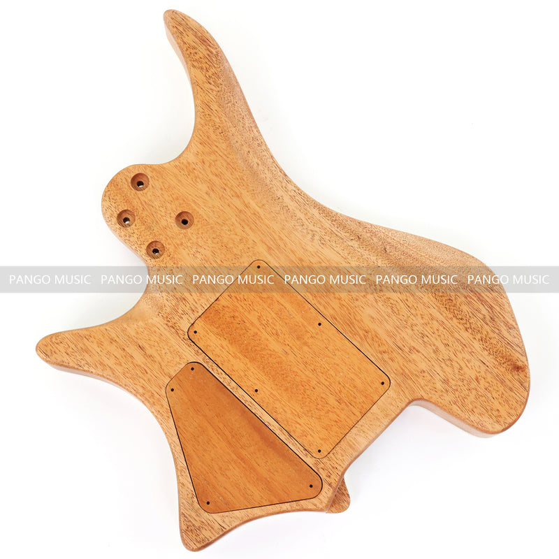 6 String Headless Solid Mahogany Electric Guitar Body with Satin Finish (YMB-012)
