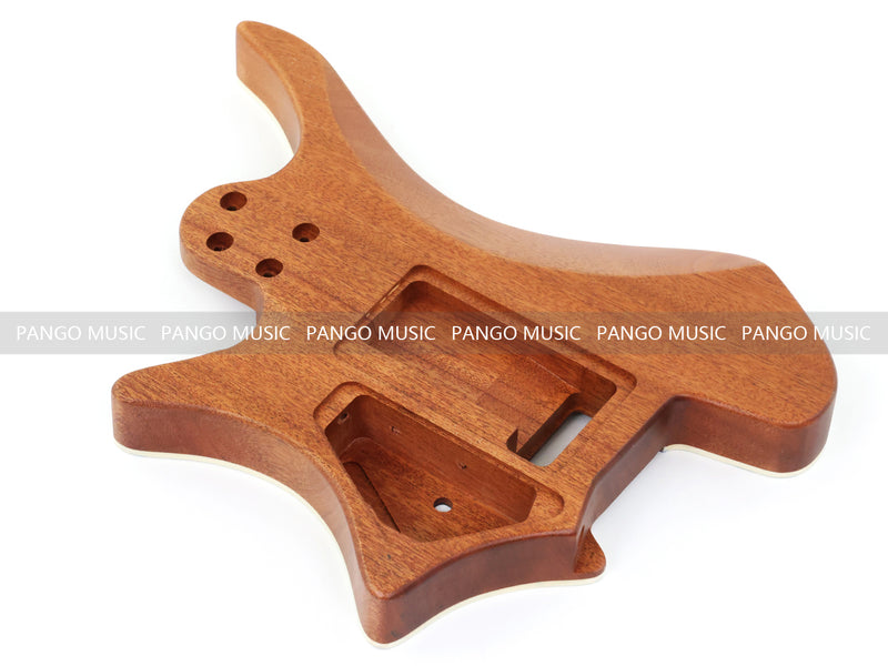 6 String Headless Solid Mahogany Electric Guitar Body with Satin Finish (YMB-016)