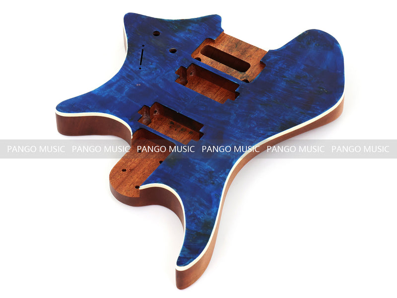 6 String Headless Solid Mahogany Electric Guitar Body with Satin Finish (YMB-016)